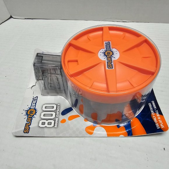 New Splat R Ball Orange 800 Round Water Bead Drum Magazine for Blasters - Picture 4 of 13